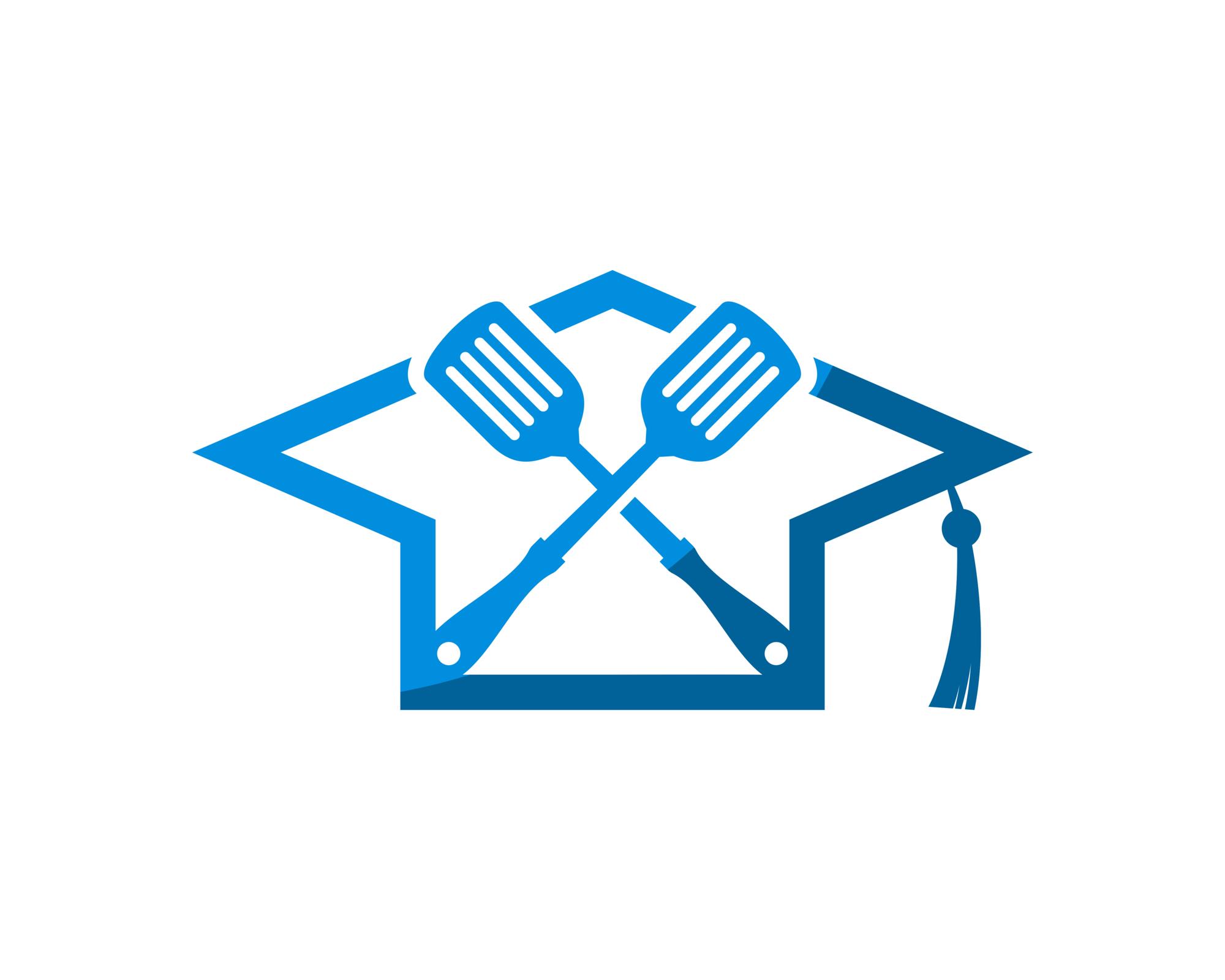 Culinary school collaboration badge